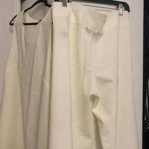 Boston Proper Cream Pants & Jumpsuit Set